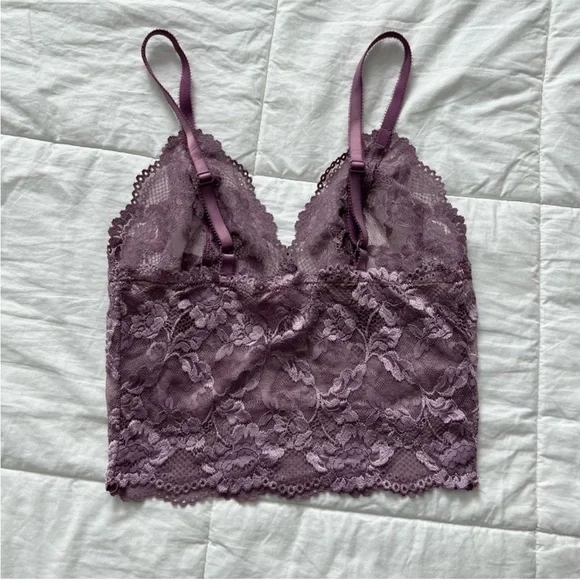 VICTORIA’S SECRET Lavender Lace Bralette Top Size Small - Picture 10 of 16